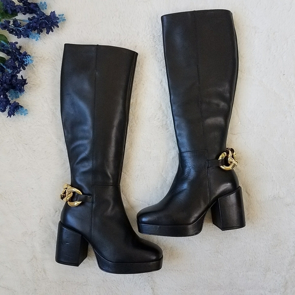 Seychelles No Love Lost Chain Tall Boots - Picture 2 of 13